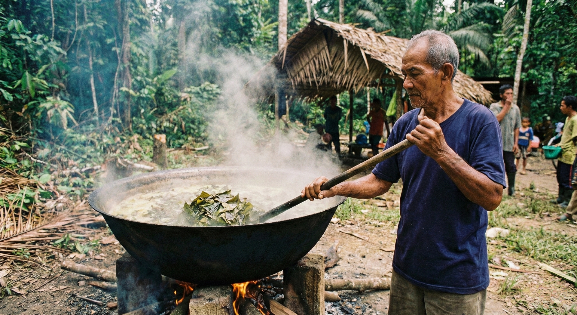 traditional-gambir-extraction-boiling-process-sarawak